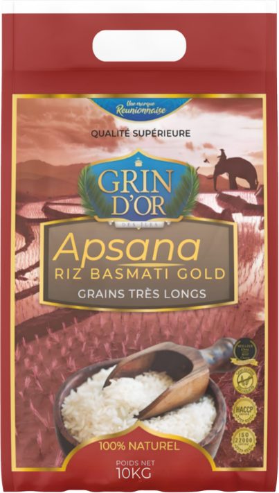 Apsana — Riz Basmati Gold grains très longs
