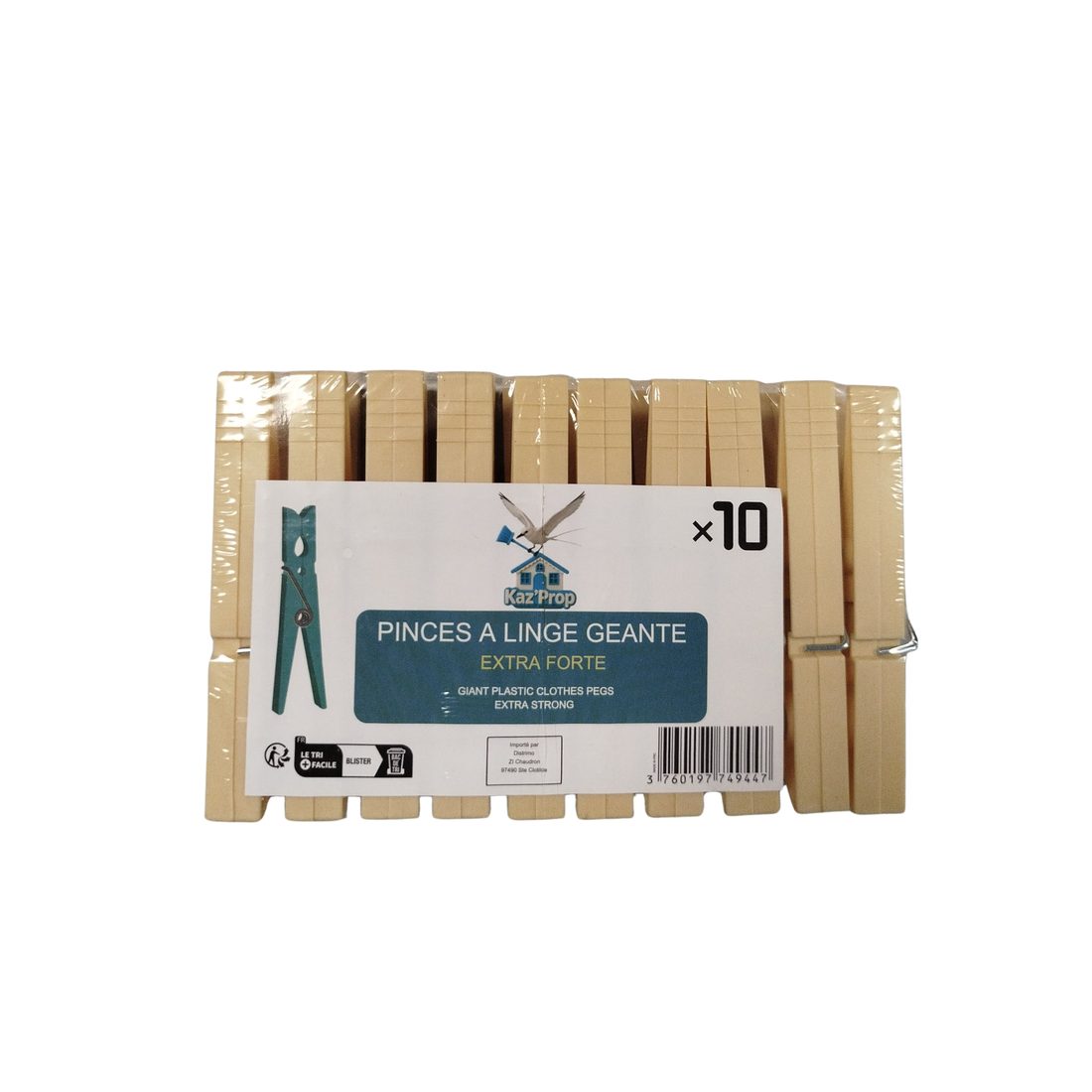 Pinces à linge géante — Bois extra forte